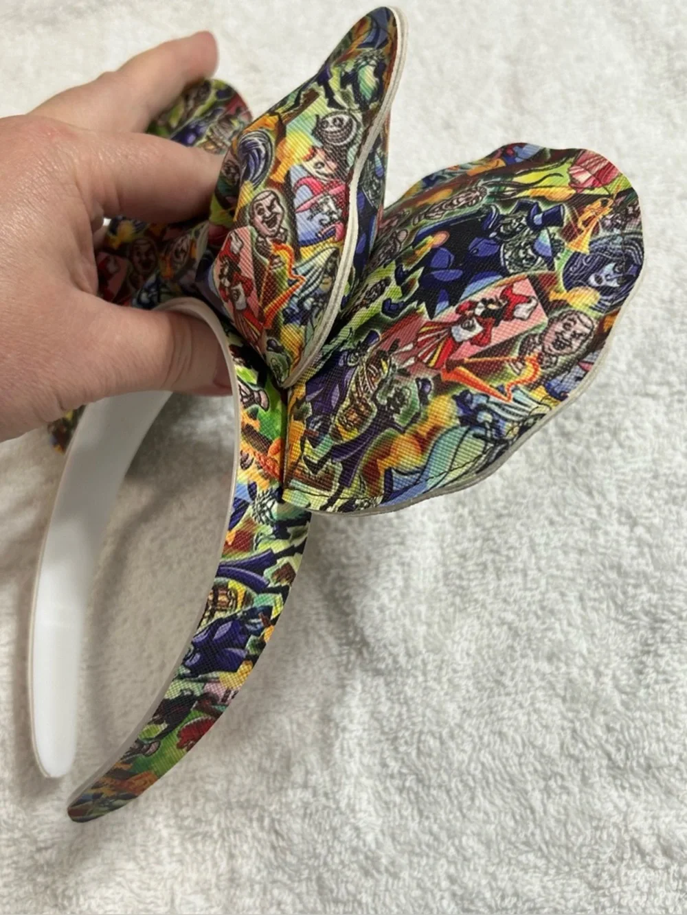 Disney Inspired Haunted Mansion & Villains Puffed Minnie Mouse Ears Headband